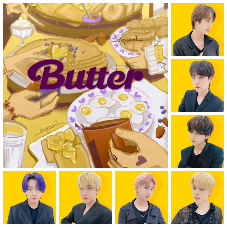 فتوکارت BTS Butter مجموعه ۸ عددی کد 1
